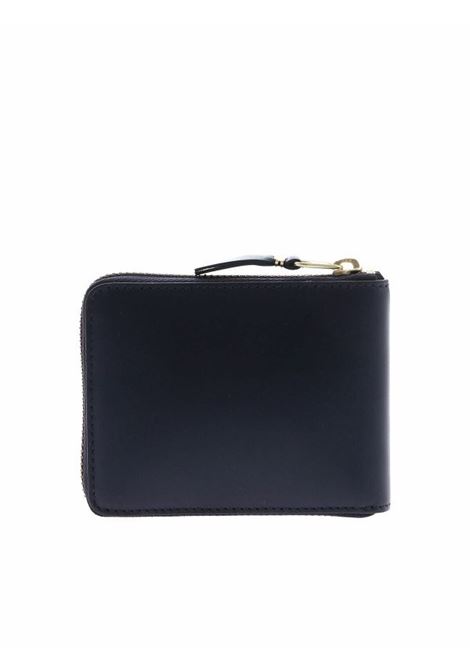 zip wallet unisex brown in leather COMME DES GARÇONS WALLET | SA7100NAVY